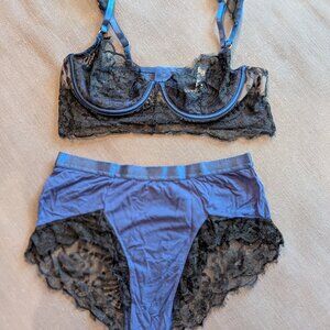 Oh La La Cheri Lace Bra & Panty Set – Size M – Excellent Condition